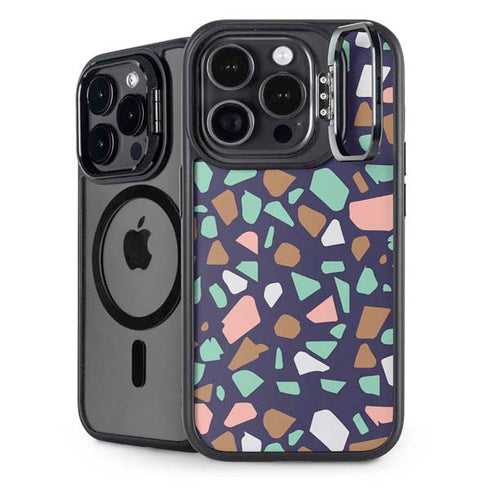 Midnight Terrazzo iPhone 14 Pro Kickstand Case